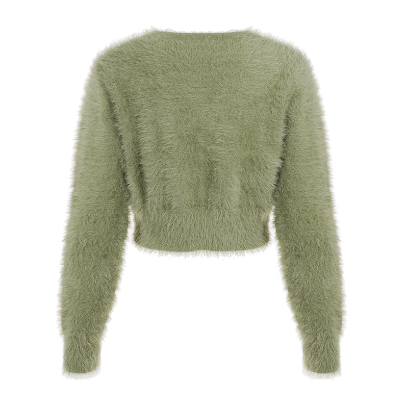 Рисунок 5 - Повседневные базовые пушистые вязаные кардиганы