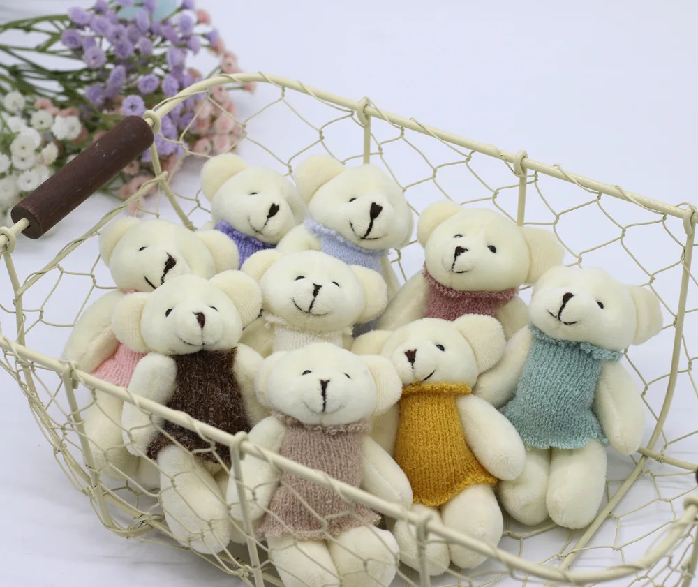 2 pcs Baby Photography Props Newborn Photography Hat + Bear Doll Newborn Hat Photography Accessories