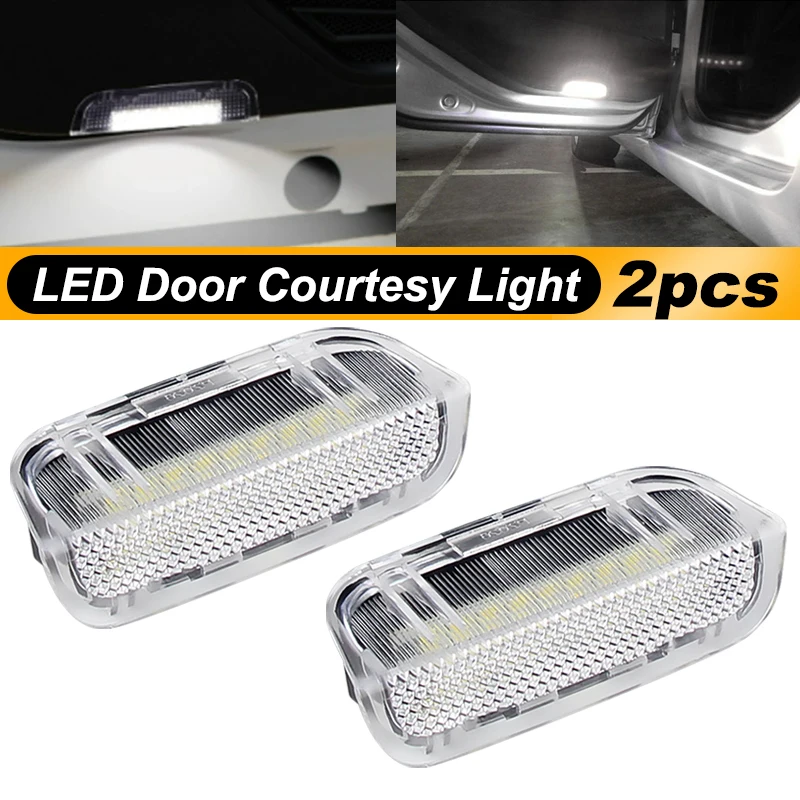 For VW Golf GTi Passat CC Jetta Scirocco Sharan Tiguan EOS Skoda B6  White Led Door Courtesy Welcome Lights Lamps 1K0947411A