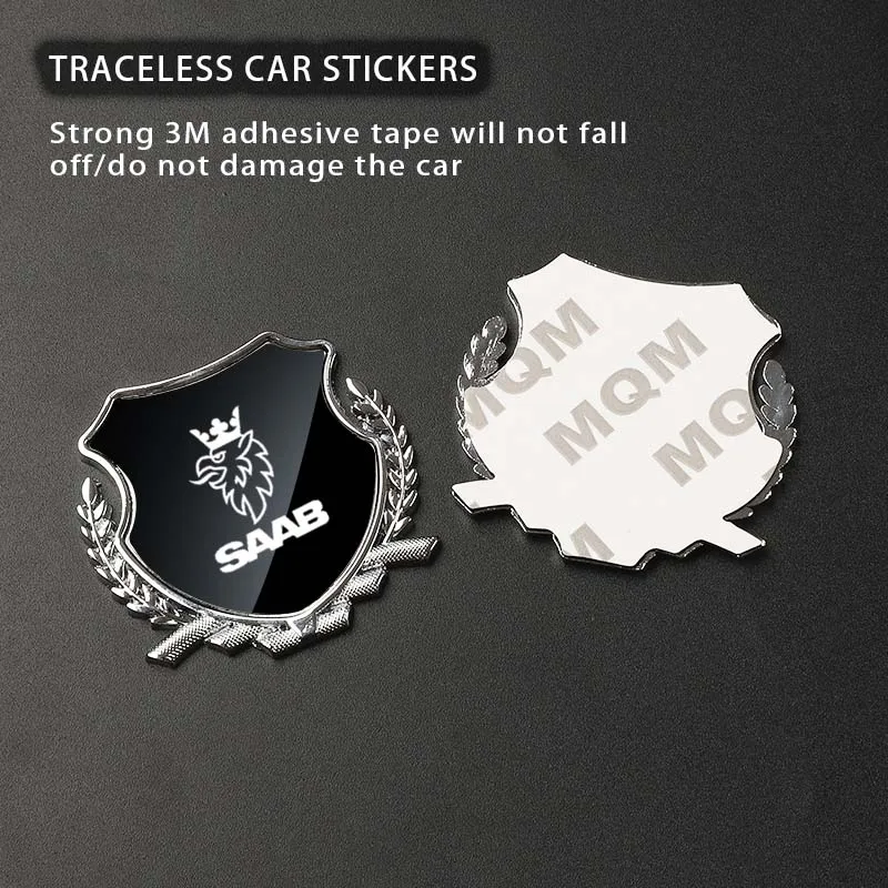 ar Body Side Modification Sign Triangular Metal Sticker For Saab Emblem 93 9 3 95 9 5 900 9000 Aero Hirsch Accessories 2024 2023