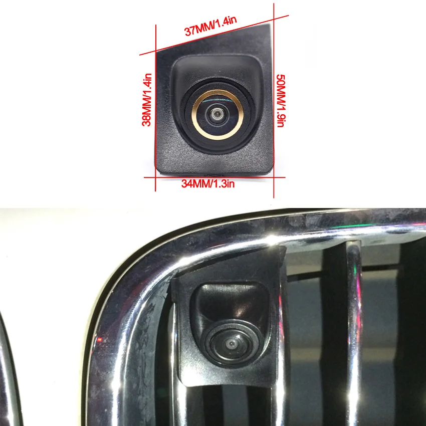 Golden Camera 170° Fisheye AHD PAL Full HD Car Front View Logo Camera For BMW 7 Seriers 2014 Car Special Waterproof Night Vision