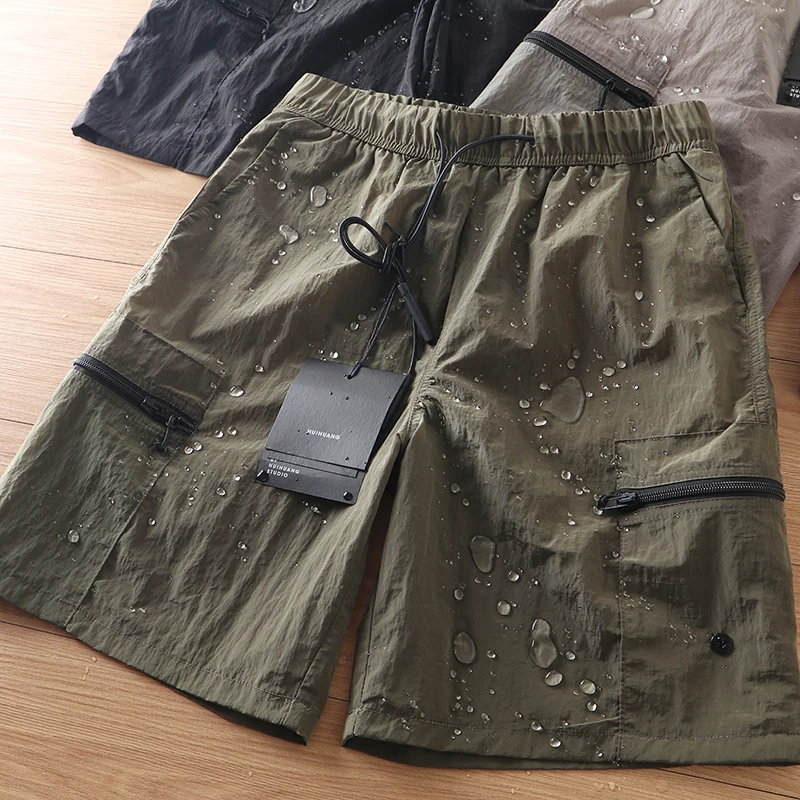 

Lightweight Outdoor Five-Quarter Nylon Metal Casual orts Breathable Multi-ket Leisure Sports Workwear for Men