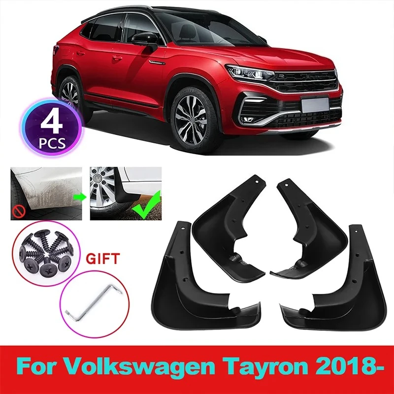 

Mud Flap Set No drill splash guards For Volkswagen VW Tayron 2018-2023 Mudgurads Universal Mudflaps Front Rear Fender For Cars