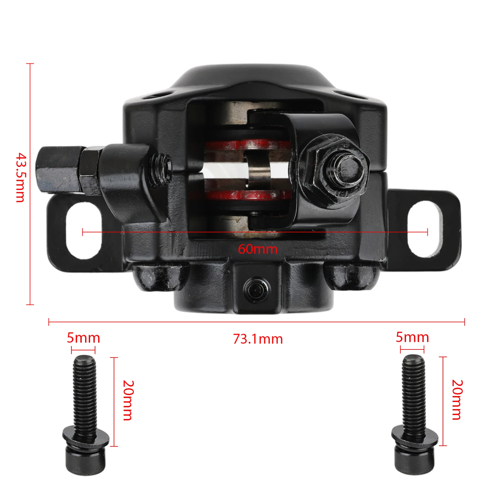 

Disc Brake Caliper Front Wheel Aluminum Alloy Hydraulic Include Brake Pads For NIU KQi3 KQi2 Electric Kick Scooter Parts