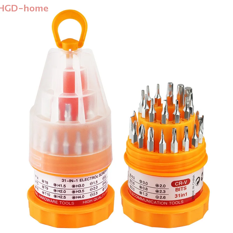 31 In 1 Screwdriver Kit Multi Functional Universal Screwdriver Set Manual Tools Detachable Anti Slip Handle Driver Screw Kit