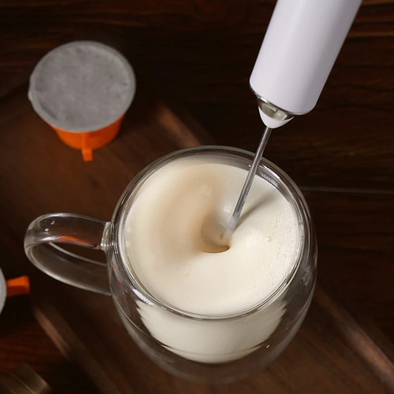 M2EE Pengocok Telur Genggam Elektrik 3 Mode Pembuat Busa Blender Pengocok Susu Pengisi Daya USB Mixer Minuman Pengocok untuk Susu Kopi Telur