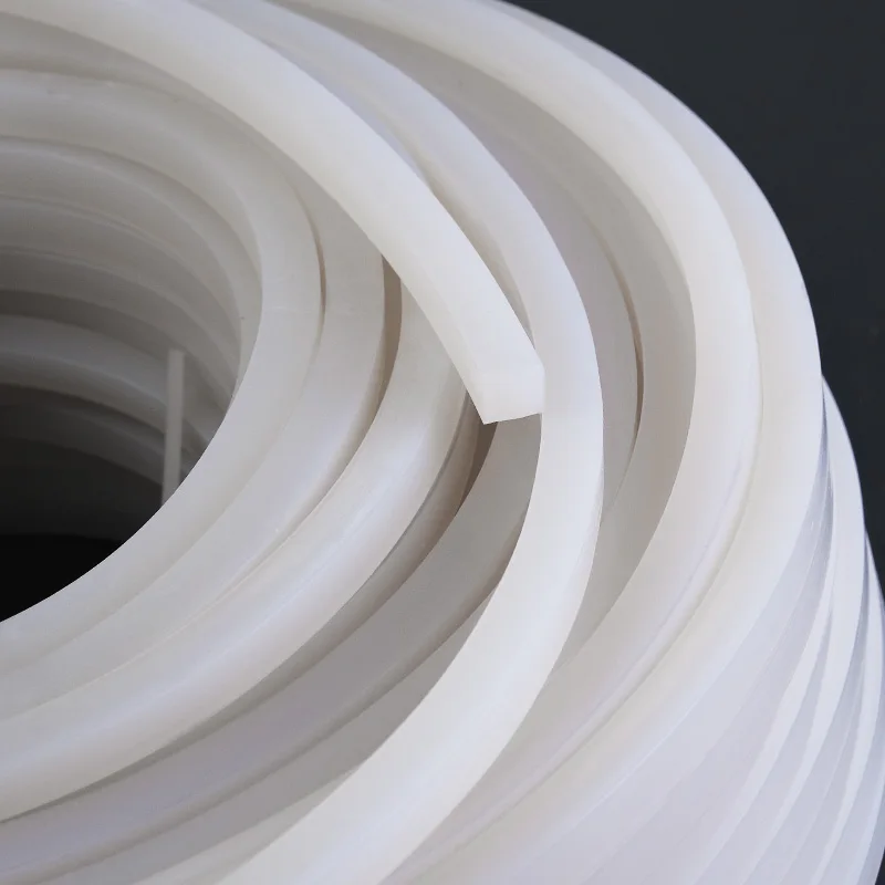 

Solid Silicone Rubber Sealing Strip Weatherstrip High Temperature Resistant 5mm x 5mm/10mm/15mm/20mm/30mm