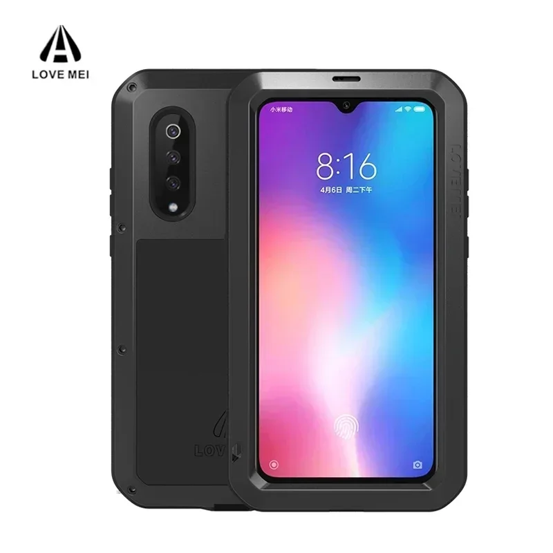 Love Mei 360 Armor Heavy Duty Metal Tank Case for Samsung Galaxy A51 A71 A41 A21 A50 A70 A30 A20 A90 5G A72 A72 A52 A42 Cover