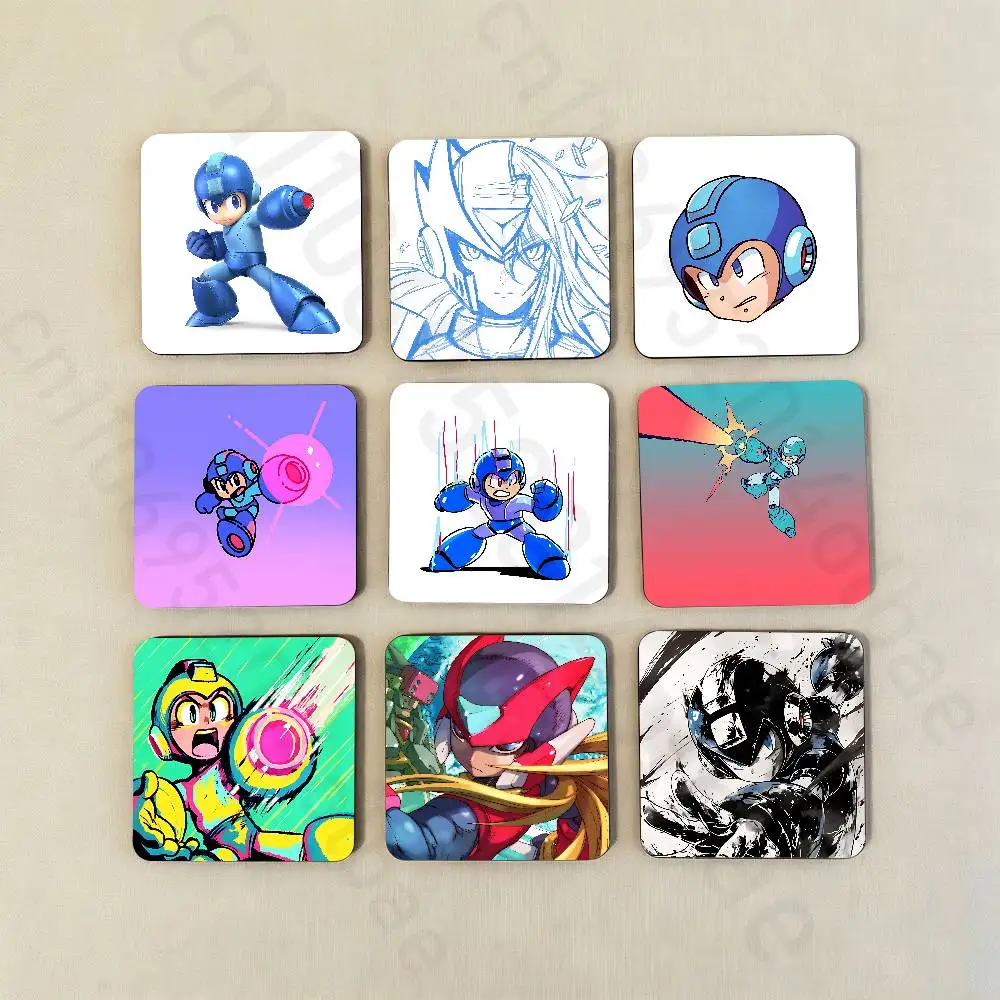 M-Megaman X Game Tinplate Fridge Magnet Personalized Magnetic Durable Plastic Square Picture Surface Fridge Magnets