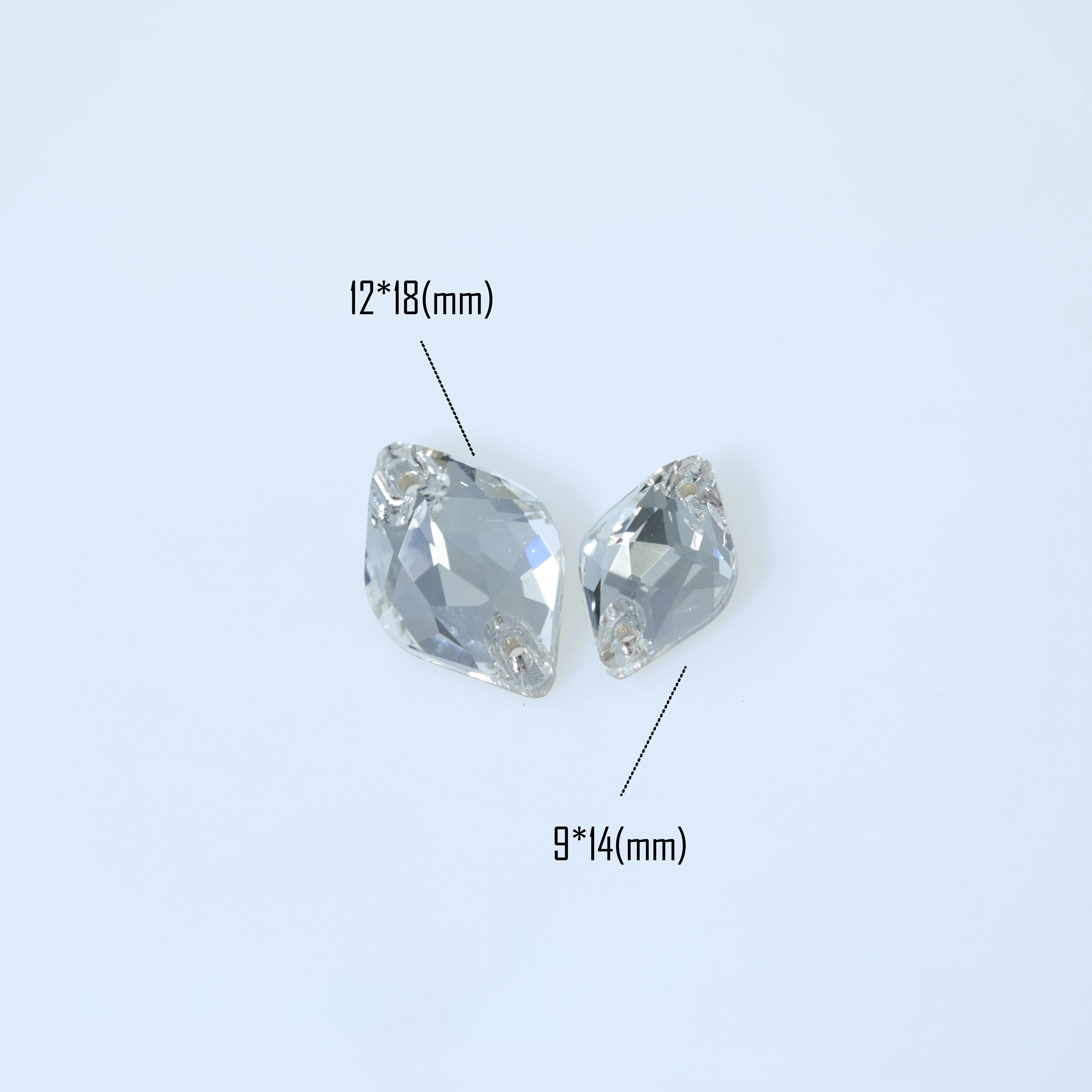 Funkelnde Strasssteine, weiß beschichtet, Zitronenform, zum Aufnähen, 3211 Premium-Glaskristall für Nagelkunst, Kleidung, DIY, Taschen, Schuhe, Zubehör. – Detail 8