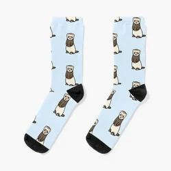 Floor Toe Sports Socks para homens e mulheres, Funny Sable Floor Socks