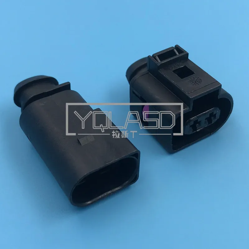 1 Set 2 Way 3.5mm Auto Cable Socket 1J0973722 8D0973822 Electrical Horn Connector AC Assembly 1717692-1 8D0973822