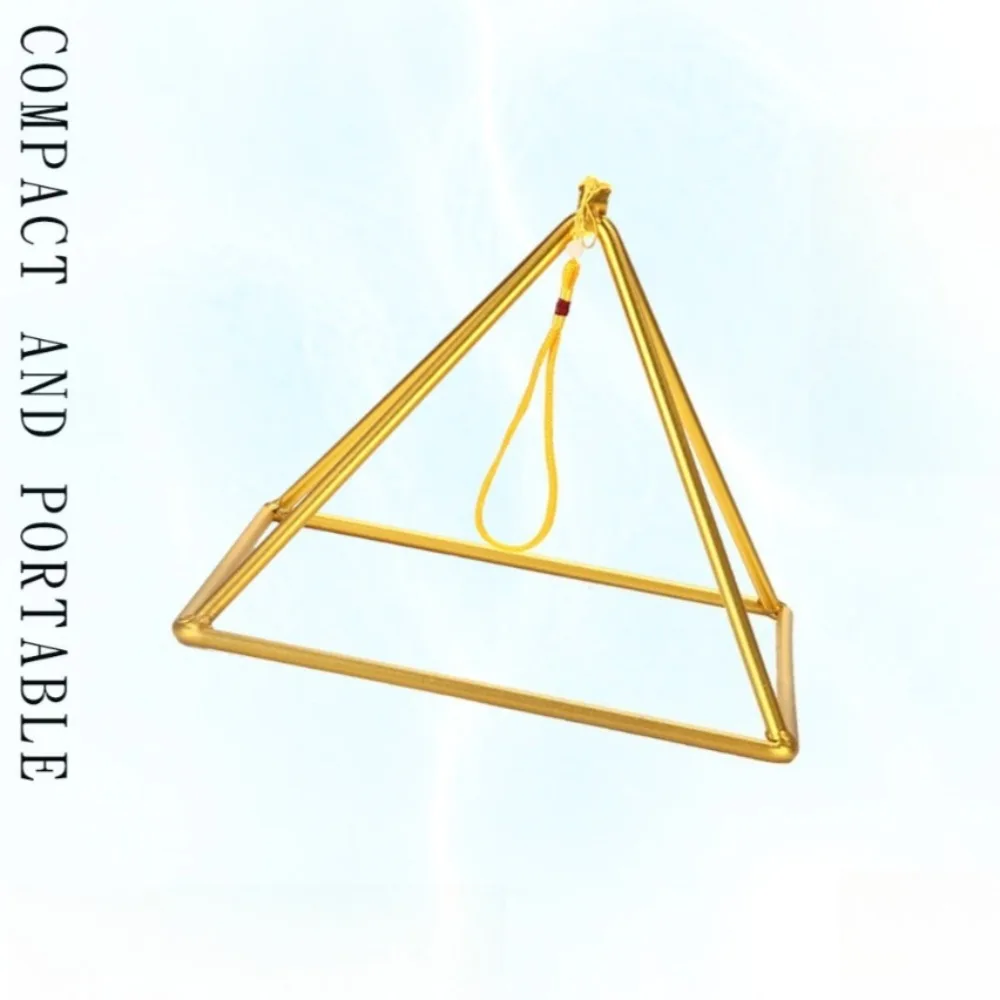 

Pyramid Chime Metal Sound Healing Percussion Instruments for Stress Relief Pyramid Bell Meditation Yoga Musical Instruments