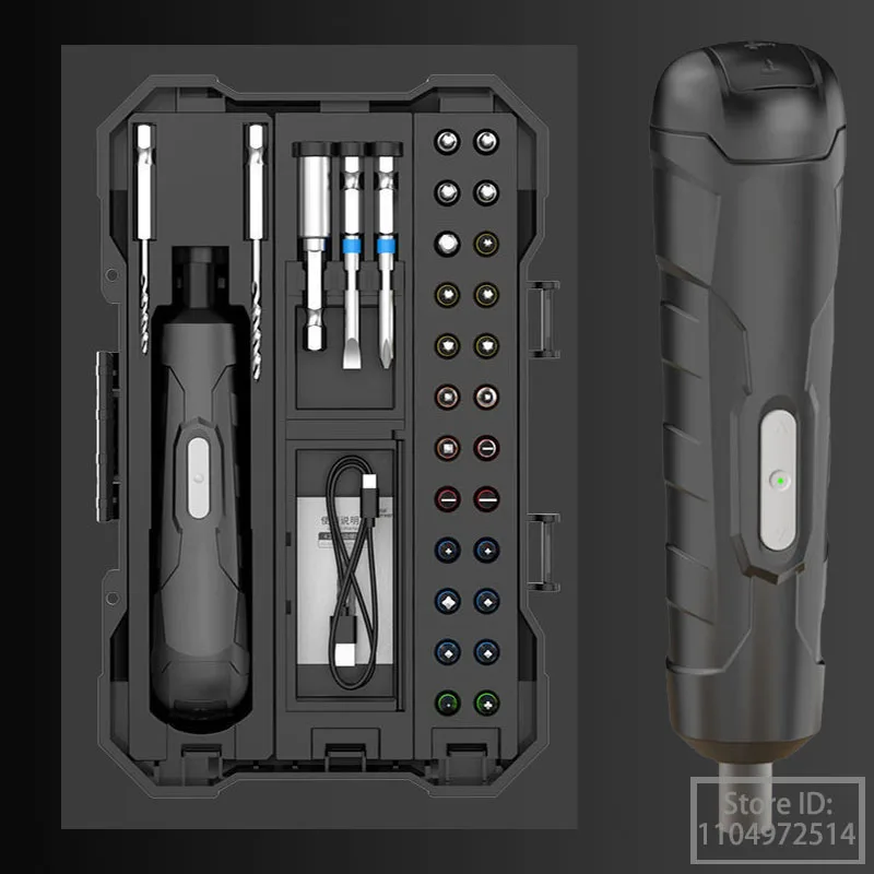 

Brushless Electric Screwdriver Set, Home Rechargeable Multi Functional Electric Drill High Torque Precision Electric Screwdriver