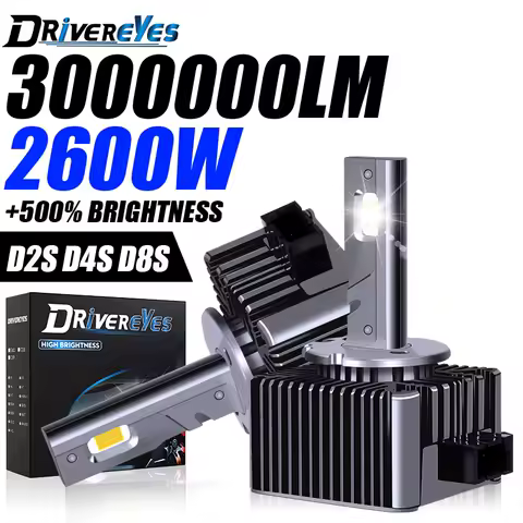 3000000LM 2800W D1S D3S LED Headlight Canbus D2S D4S D8S D2R D4R Car Lights 8000K 4300K 1:1 Xenon Plug&amp;Play Powerful Lamp HID