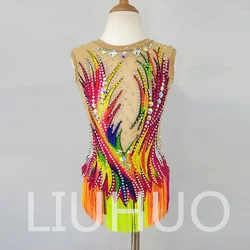 LIUHUO Rhythmic Gymnastics Leotard Competitive Cheerleading Performance For Children