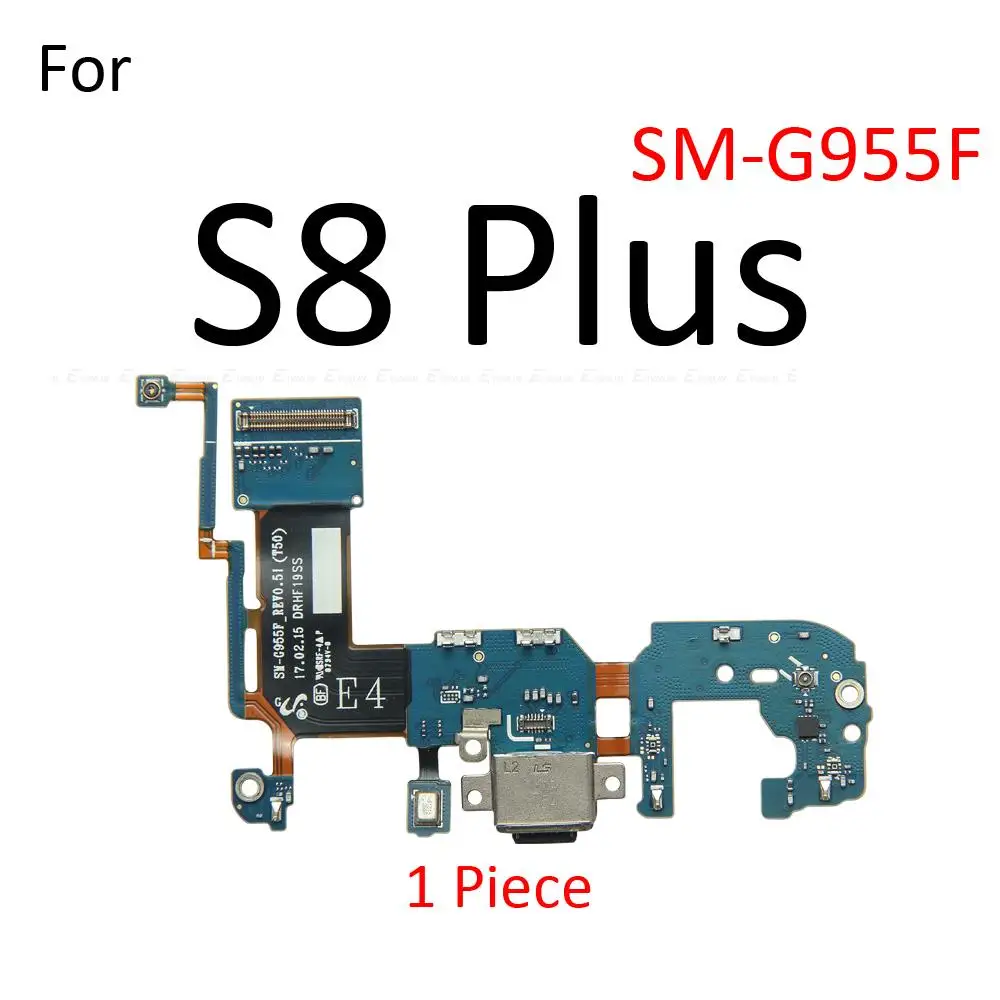 USB Charging Charger Dock Port Board With Microphone Mic Flex Cable For Samsung Galaxy S6 S7 Edge S8 S9 Plus