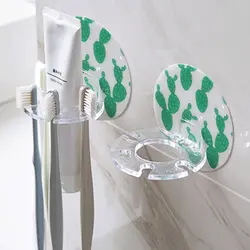 Toothbrush Holder Bathroom Creative Wall Mounted Multipurpose Storage Rack Household Punch Free Toothpaste Razor Holder