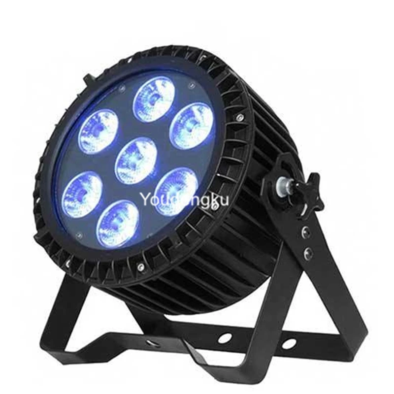 2 قطعة led الاسمية ضوء IP65 مقاوم للماء 7x10 واط rgbw 4in1 led الاسمية يمكن للأحداث في الهواء الطلق الحدث الحدث