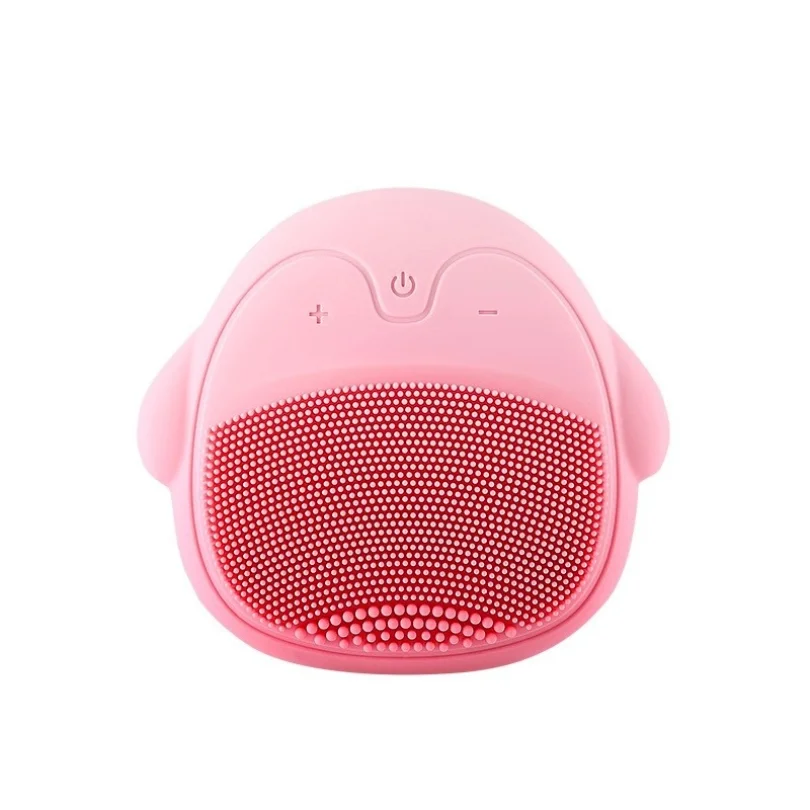 Silicone Sonic Mini Electric Facial Cleansing Brush Deep Pore Cleaning Face Massager
