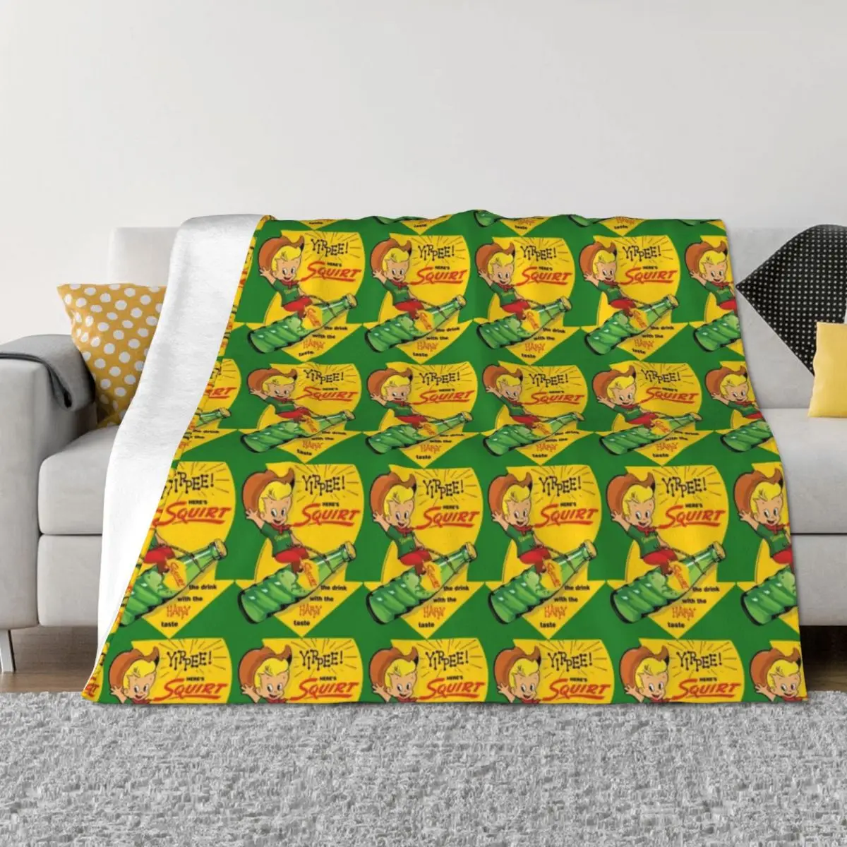 

yippee!-squirt-happy Throw Blanket Sleeping Bag Sofas bed plaid cosplay anime Blankets