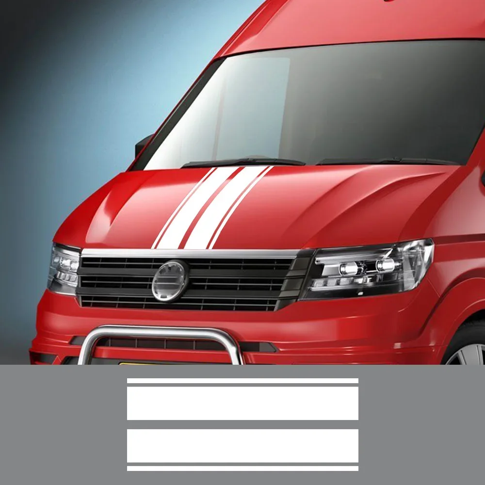 Car Hood Cover Engine Stickers For Volkswagen VW Crafter Motorhome Camper Van Conversion Vinyl Decals Auto Styling Accessories