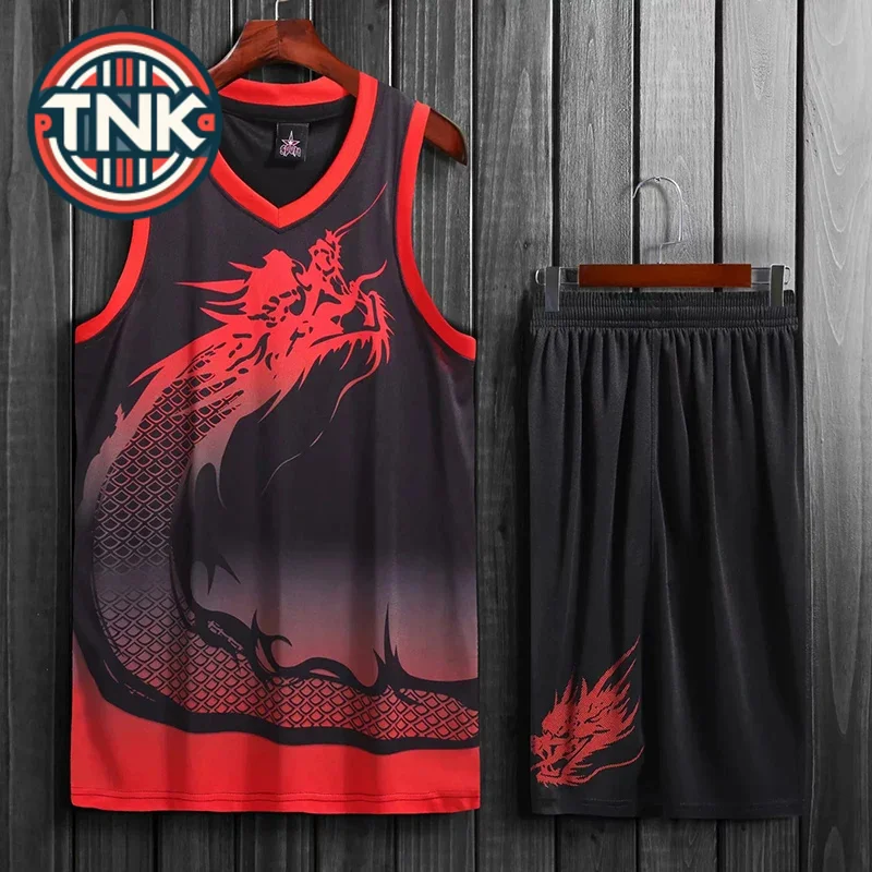 

CHINA Dragon Men women Basketball Jersey Sets Uniforms kits Adult Sports clothing college tracksuits basketball jerseys Custom