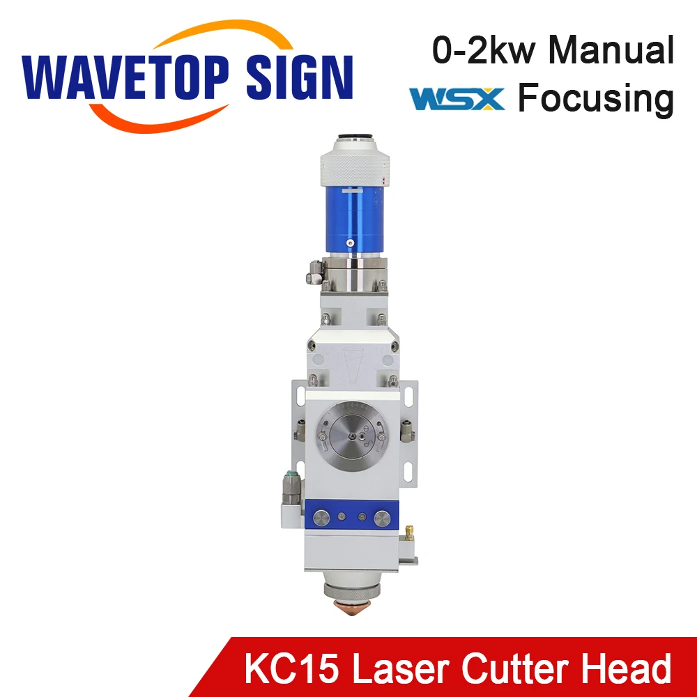 

WaveTopSign WSX KC15 0-2kw Fiber Laser Cutting Head Manual Cutting Head 2000W for Metal Cutting