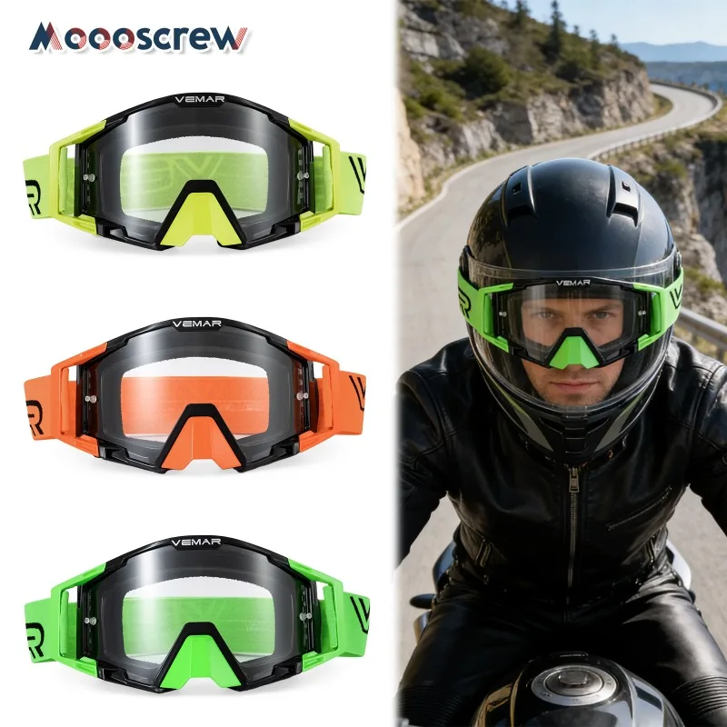 

Motocycle Riding Goggles for Man and Woman Windproof Impact-Resistant Safety Glasses for Motorcycle BMX Outdoor Sports