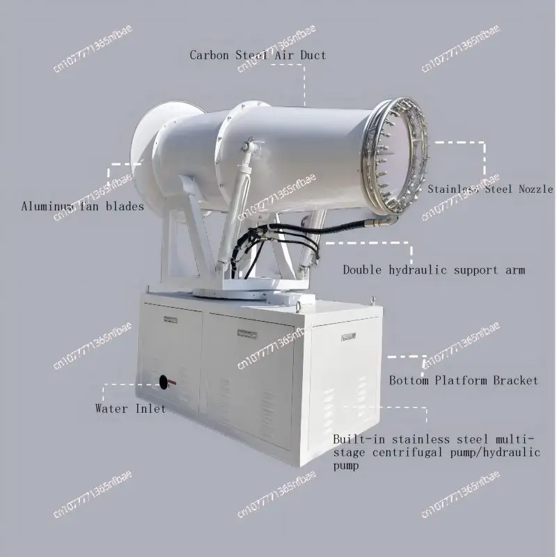 50m Farm Fog Cannon Sprayer, High Efficiency Agricultural Equipment for Irrigation and Pesticide Application
