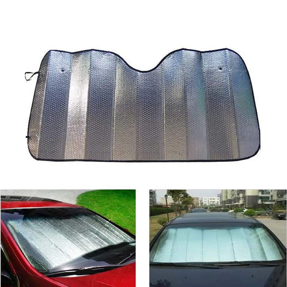 130*60Cm Auto Zonnescherm Uv Visiere Bescherming Gordijn Zonnescherm Film Voorruit Visor Voorruit Zonnescherm Cover Picknick mat