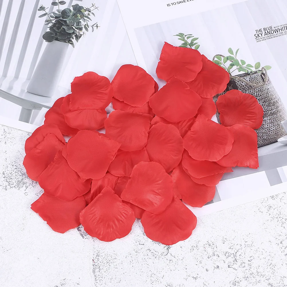 2000 Pcs Rose Petal Bed Decorative Flower Petals Silk Cloth Wedding Simulation Proposal Valentine