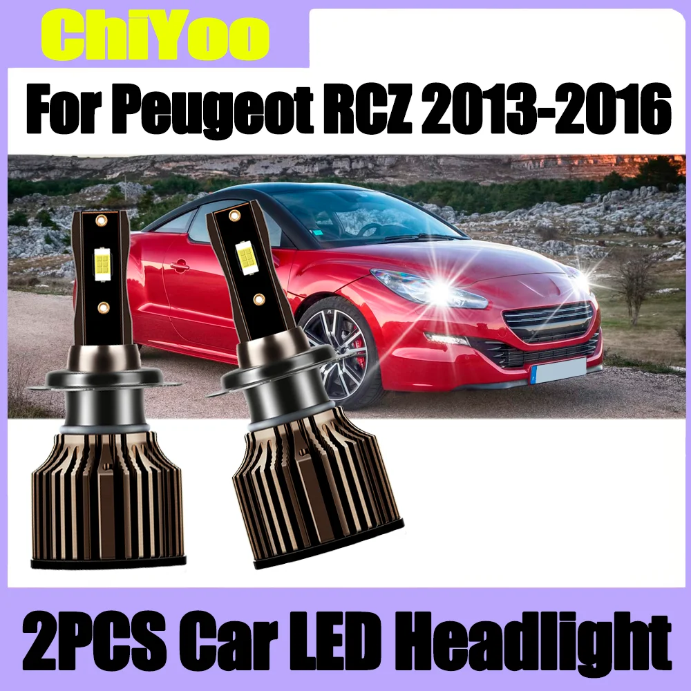 

2PCS Canbus No error 6500K White 20000LM LED Headlight 3570 CSP Chips 120W Car Turbo Light For Peugeot RCZ 2013 2014 2015 2016