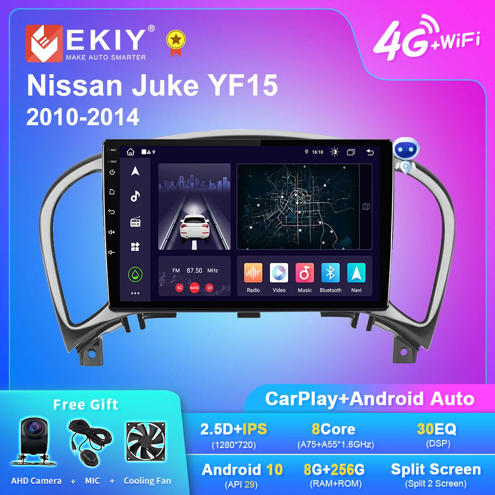 

EKIY X7 Android Auto Car Radio For Nissan Juke YF15 2010-2014 Stereo GPS Navi Multimedia Player No 2din DVD Tape Recorder 2 Din