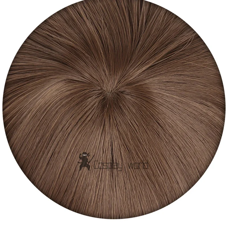 الهوية الخامس إيما وودز شعر مستعار تأثيري 35 سنتيمتر قصيرة الشعر الاصطناعية النساء الباروكات مقلد فروة الرأس بستاني حفلة الهالوين + غطاء شعر مستعار #3