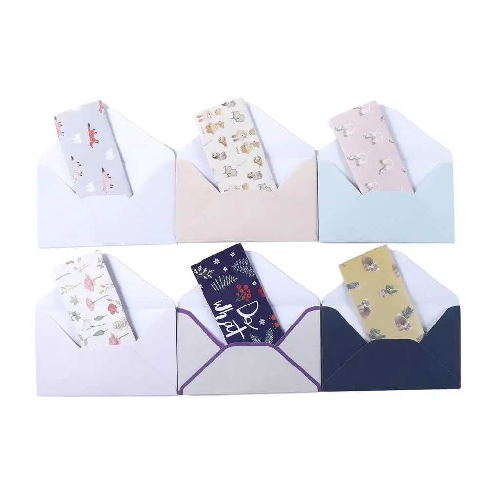 Day Invitation Beautiful Flower Gift Envelope Cartoon Different Style Writing Paper Envelope Letter Paper Stationery Paper
