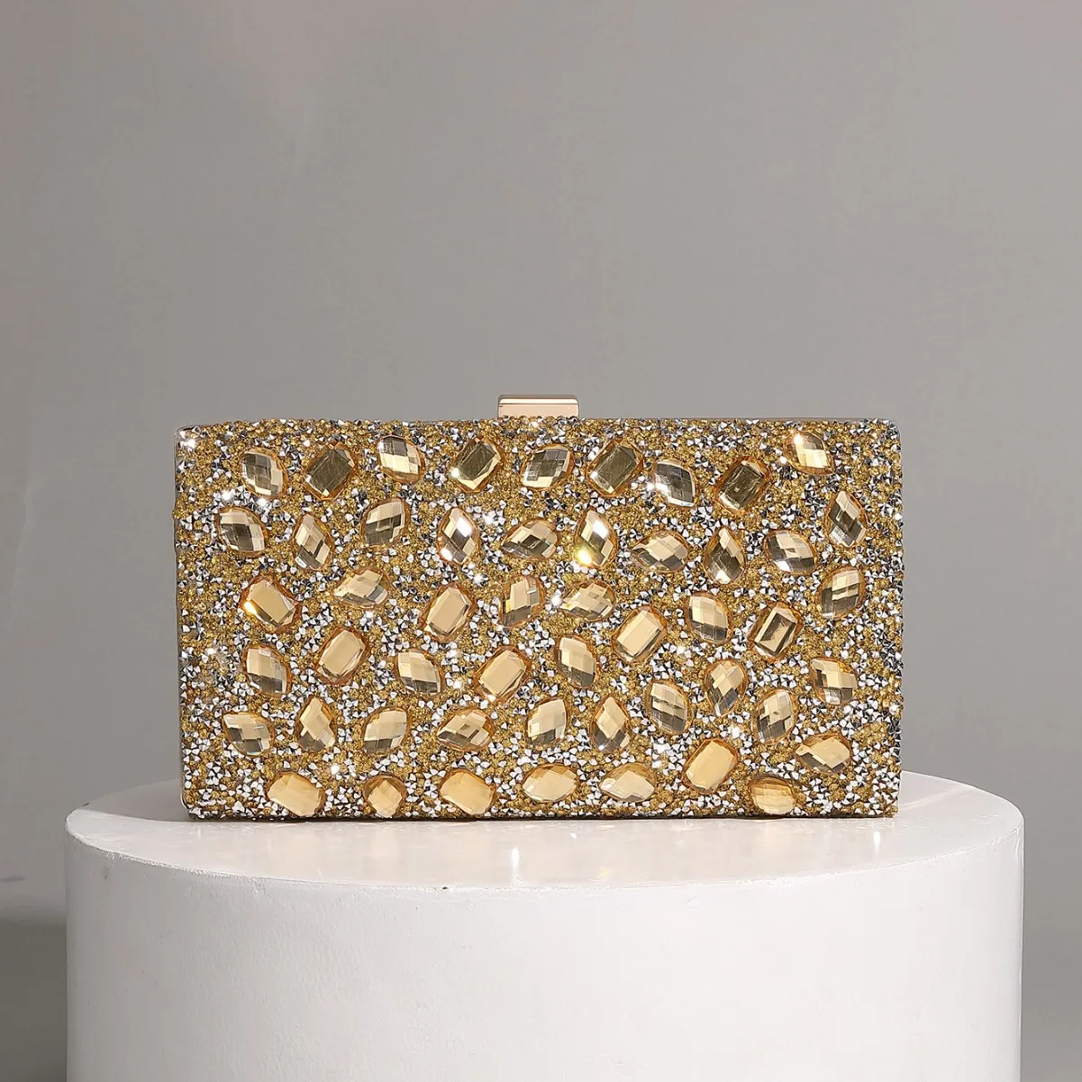 Dinner Clutch Rhinestone Premium Evening Chain Bag Box Bag
