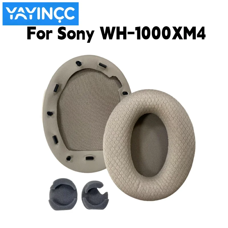 YAYINCC Ersatz-Ohrpolster aus atmungsaktivem Fußballnetz mit Schnalle für Sony WH-1000XM4 Kopfhörer, Reparaturteile, kein Haarausfall. – Detail 2