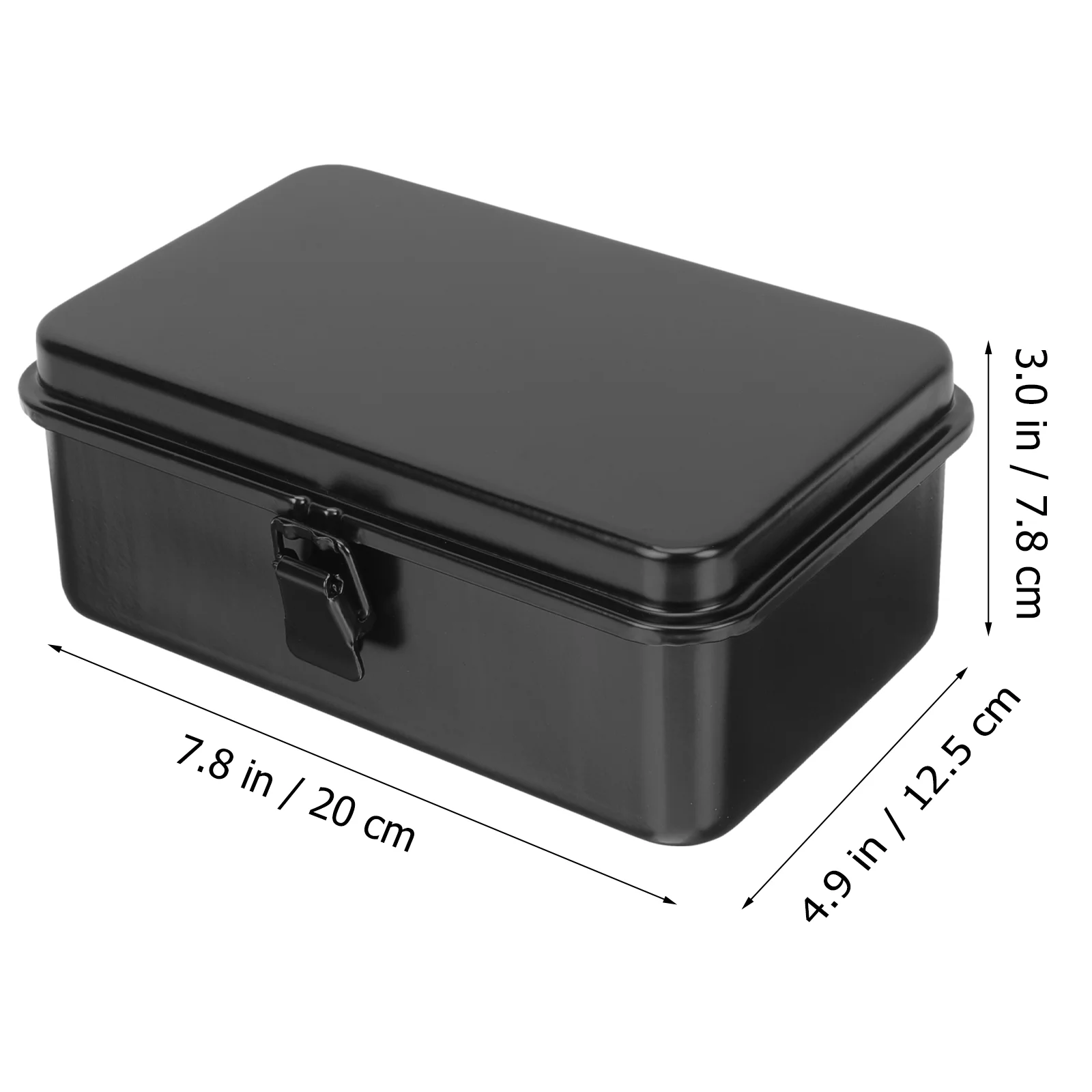 Mini Tool Box 2 Squares Toolbox Small Parts Organizer Durable Iron Container Portable Home Tools Screwdrivers Screw Storage Box