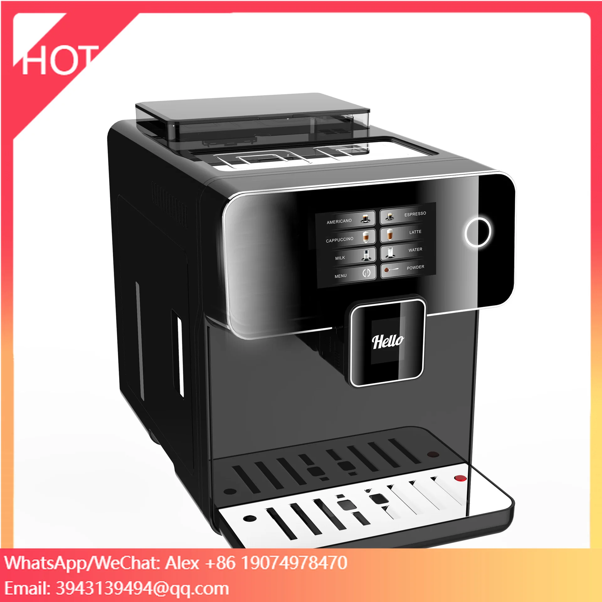 

High Quality Automatic Coffee Machine With 19 Bars Pressure 8-Cup Capacity Energy Efficiency For Coffee Shops Offices
