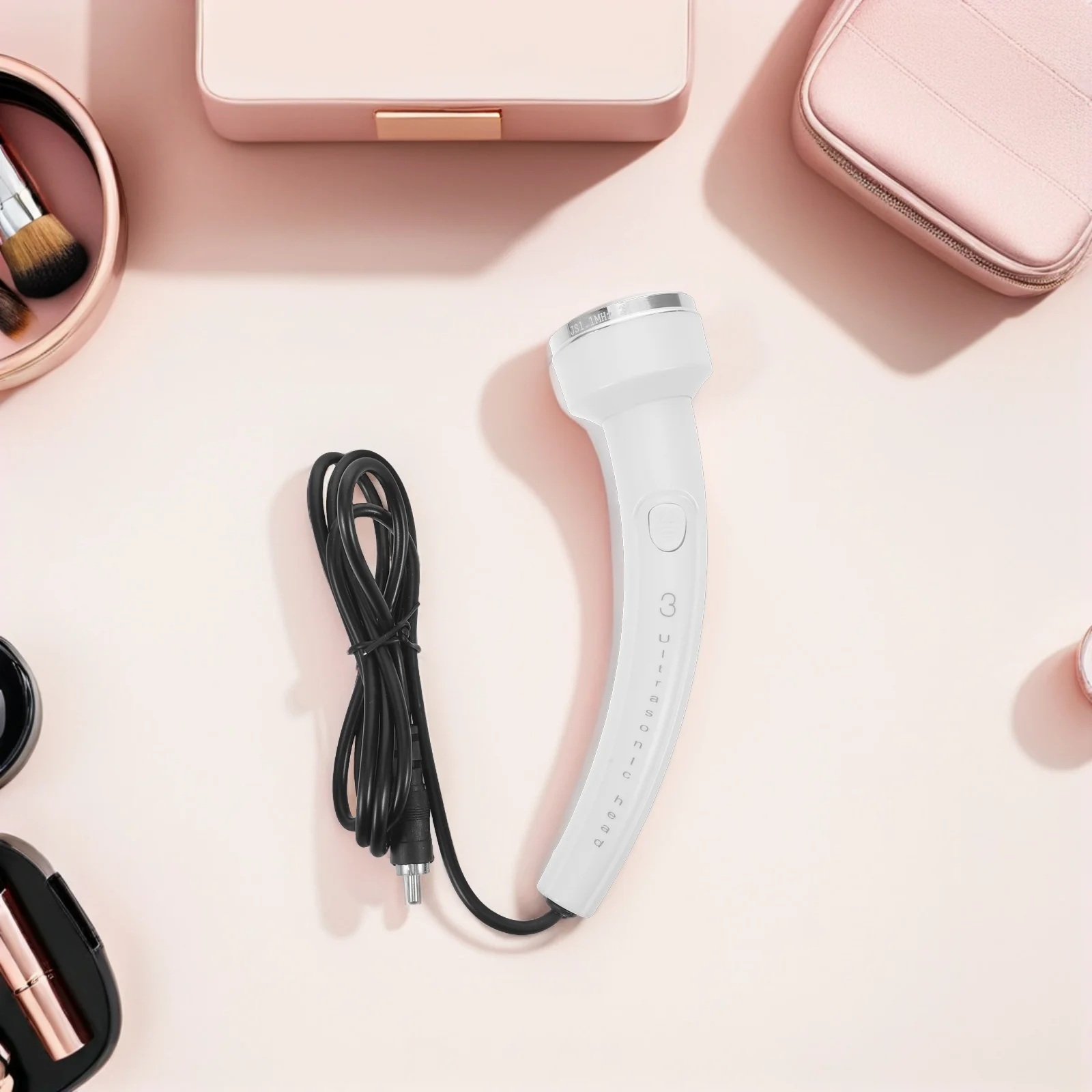 Ultrasone huidverzorging instrument sonde vervanging voor diepe reiniging poriën mee-eter verwijderen gezicht nek massager sonde hoofd