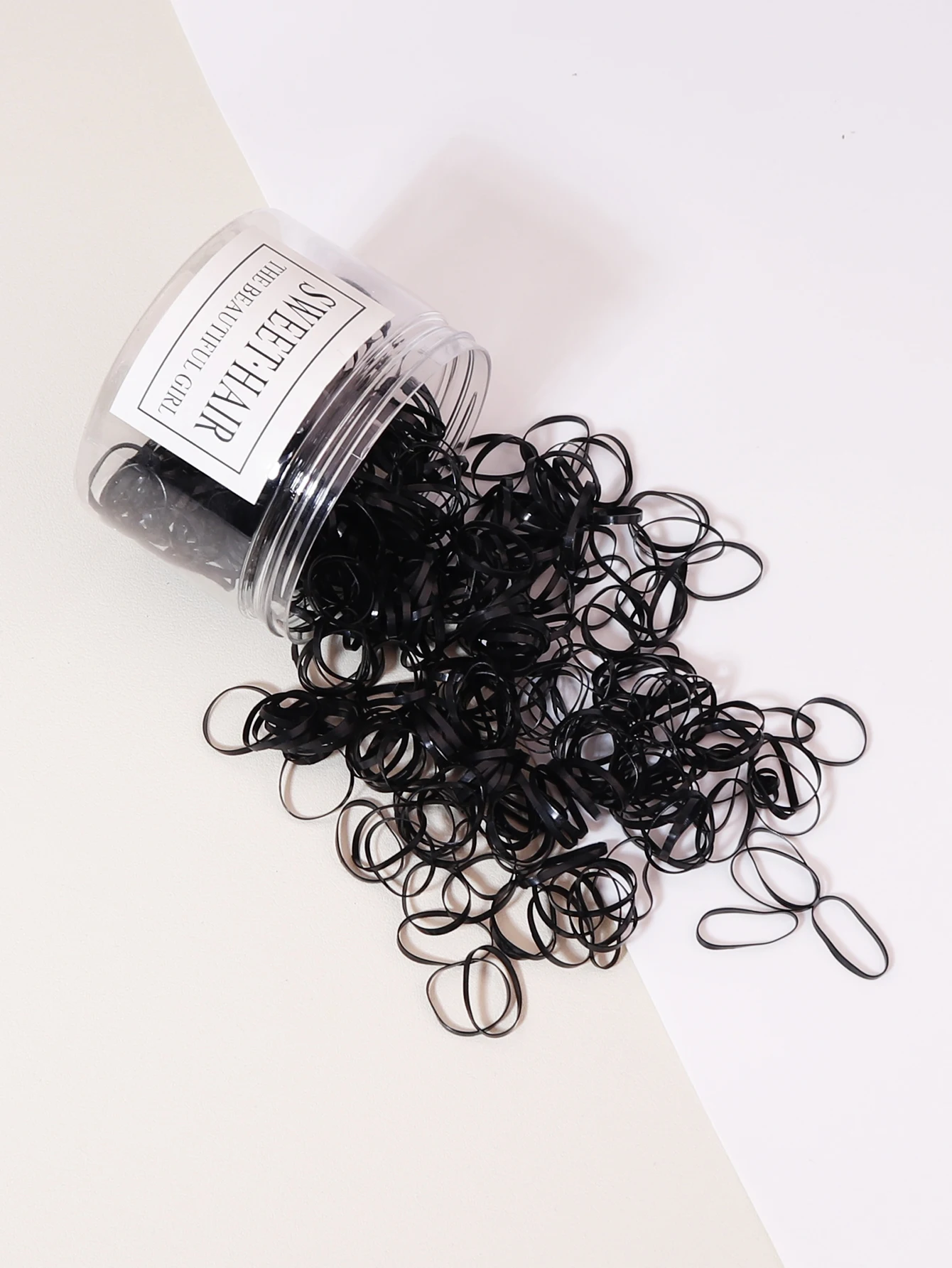 500 Mini-Gummibänder, elastische Haarbänder, Haarwerkzeuge für Kinder und Erwachsene, Styling-Tools für Haaraccessoires – Detail 2