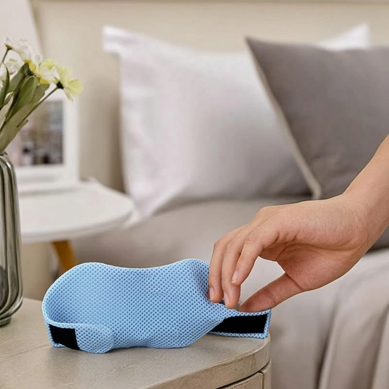목 지지대 조절 가능한 후크앤루프 잠금 장치가 있는 인 - Anti Snore Chin Strap Adjustable 리뷰 및 가격