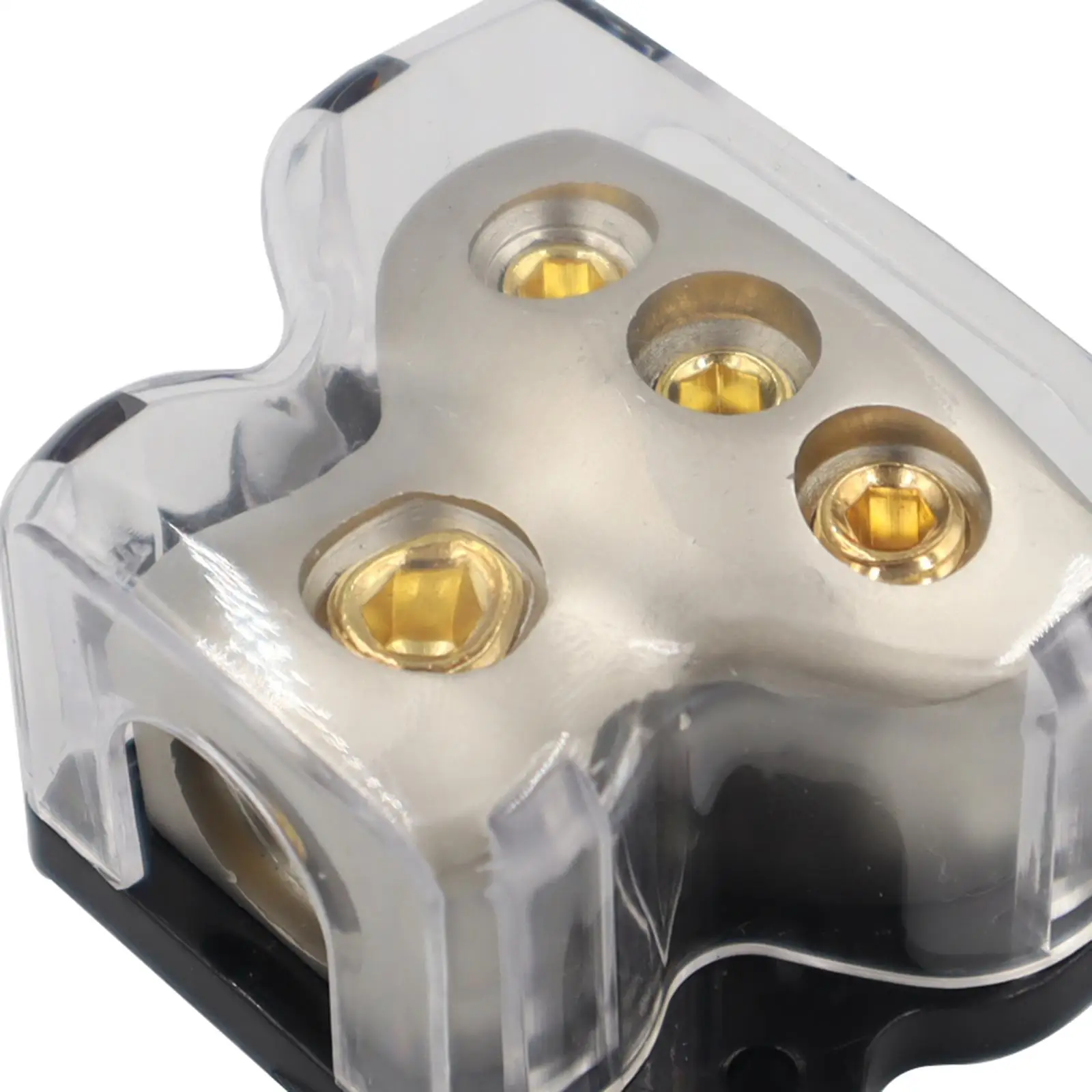 Amp Power Distribution Connecting Block Silver Black Heavy Duty Audio Car Distributor for Autos Boats