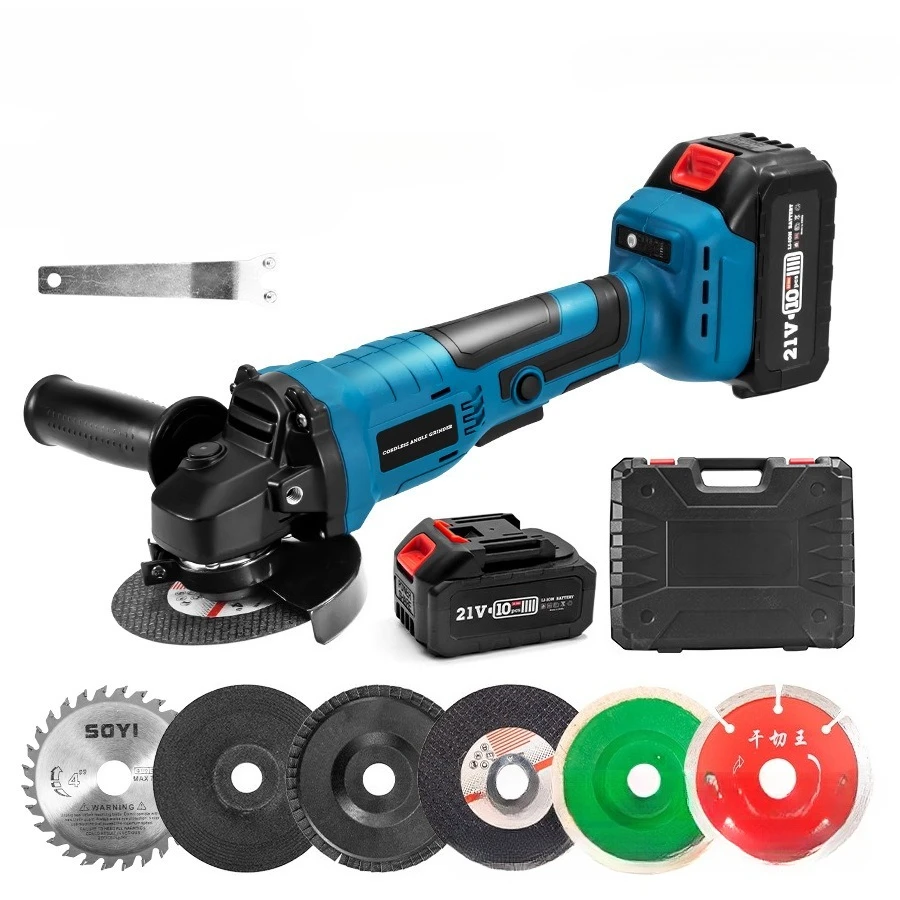 

Portable Brushless Cordless Electric Cut Machine Total Angle Grinder Grinding Disc Wheel Slide Type Switch Convenient Power Tool
