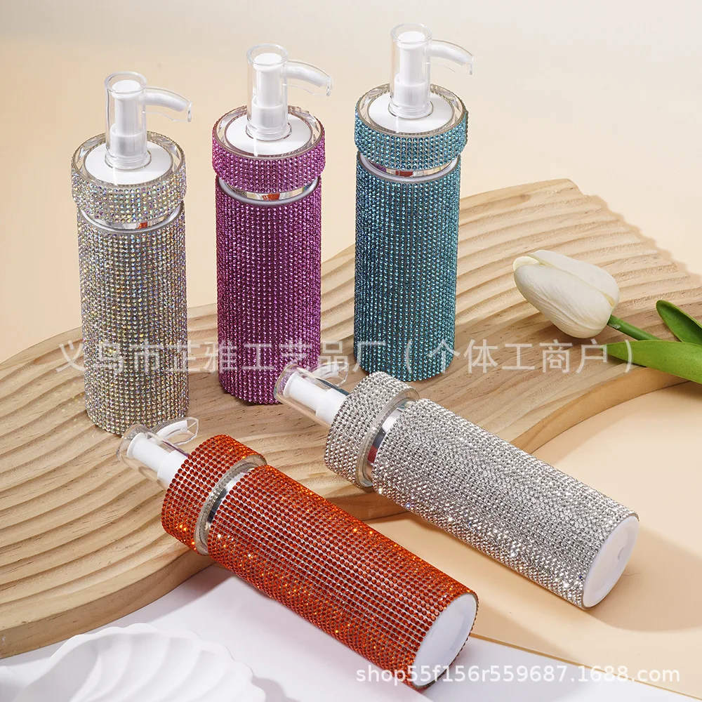 

120Ml inlaid artificial drill spray bottle lotion perfume liquid sub-bottling travel portable empty bottle