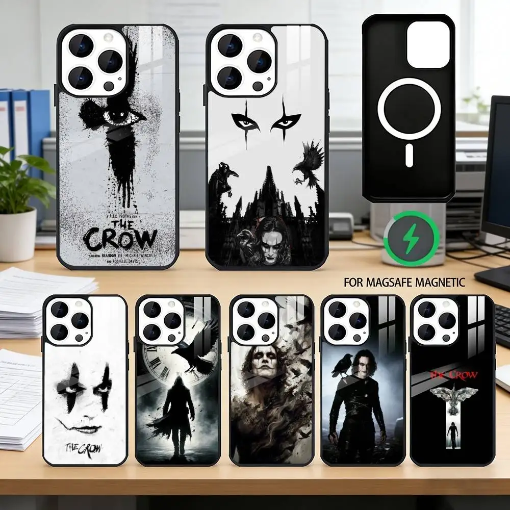 

Чехол для телефона T-THE CROWS T-Thriller для iPhone 17, 16, 15, 14, 13, 12, 11 Plus, Pro, магнитный, для беспроводной зарядки Magsafe