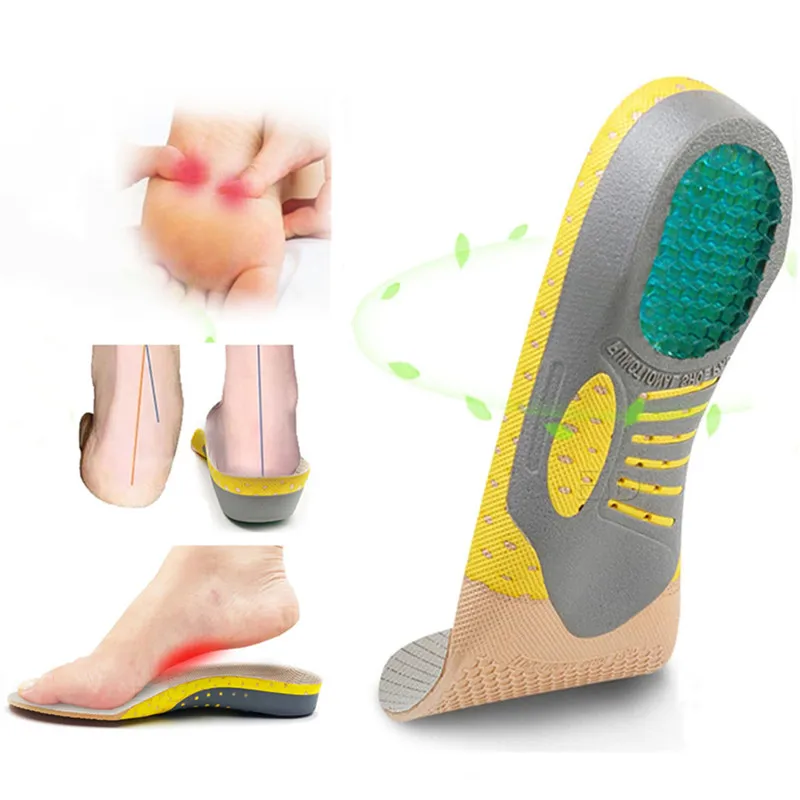 EVA Shock-absorbing Sweat-absorbing Insole Breathable Sports Arch Correction Insole Orthopedic Insoles Orthotics Health Sole Pad