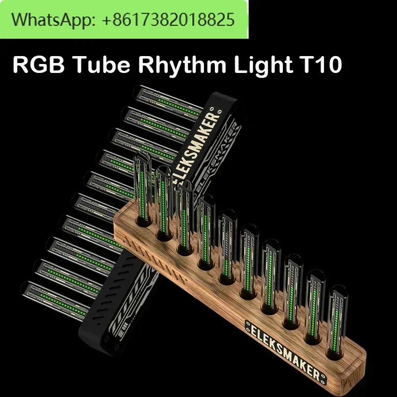 RGB Tube Rhythm Light Pickup Level Audio Music Spectrum Decor QuasiGlow Tube Boyfriend Gift Sound Atmosphere LED T10