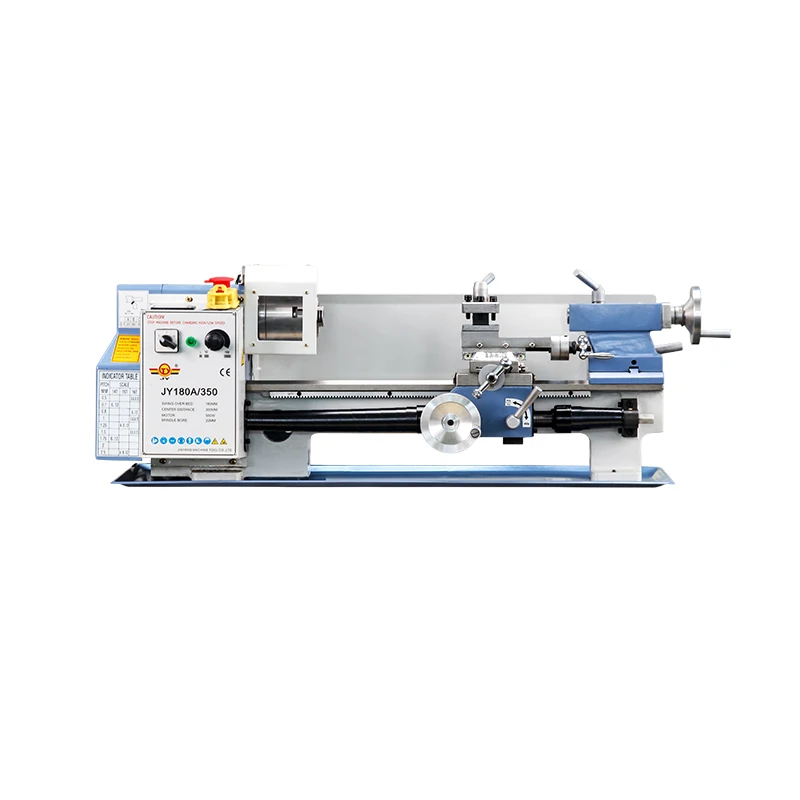 JY180A Small Household Lathe Mini Ordinary Lathe Metal Woodworking Instrument Processing Mini Small Lathe